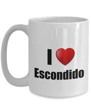 Load image into Gallery viewer, Escondido Mug I Love City Lover Pride Funny Gift Idea for Novelty Gag Coffee Tea Cup-Coffee Mug