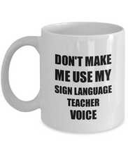 Load image into Gallery viewer, Sign Language Teacher Mug Coworker Gift Idea Funny Gag For Job Coffee Tea Cup-Coffee Mug