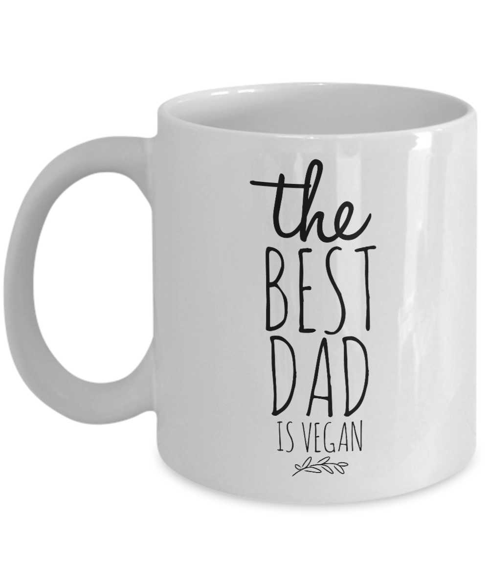 The Best Dad Is Vegan Mug-Coffee Mug