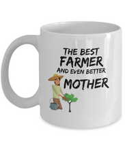 Load image into Gallery viewer, Farmer Mom Mug Best Mother Funny Gift for Mama Novelty Gag Coffee Tea Cup-Coffee Mug