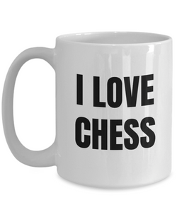I Love Chess Mug Funny Gift Idea Novelty Gag Coffee Tea Cup-Coffee Mug