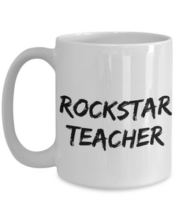 Rockstar Teacher Mug Rock Star Funny Gift Idea for Novelty Gag Coffee Tea Cup-[style]