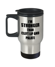 Load image into Gallery viewer, Cleft Lip And Palate Travel Mug Awareness Survivor Gift Idea for Hope Cure Inspiration Coffee Tea 14oz Commuter Stainless Steel-Travel Mug