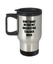 Load image into Gallery viewer, Orchestra Teacher Travel Mug Coworker Gift Idea Funny Gag For Job Coffee Tea 14oz Commuter Stainless Steel-Travel Mug