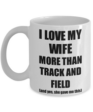 Load image into Gallery viewer, Track And Field Husband Mug Funny Valentine Gift Idea For My Hubby Lover From Wife Coffee Tea Cup-Coffee Mug
