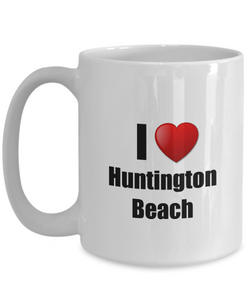 Huntington Beach Mug I Love City Lover Pride Funny Gift Idea for Novelty Gag Coffee Tea Cup-Coffee Mug