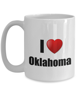 Oklahoma Mug I Love State Lover Pride Funny Gift Idea for Novelty Gag Coffee Tea Cup-Coffee Mug