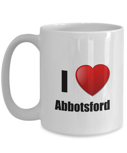 Abbotsford Mug I Love City Lover Pride Funny Gift Idea for Novelty Gag Coffee Tea Cup-Coffee Mug