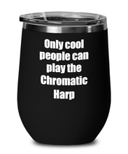 Load image into Gallery viewer, Funny Chromatic Harp Player Wine Glass Musician Gift Gag Insulated Tumbler with Lid-Wine Glass