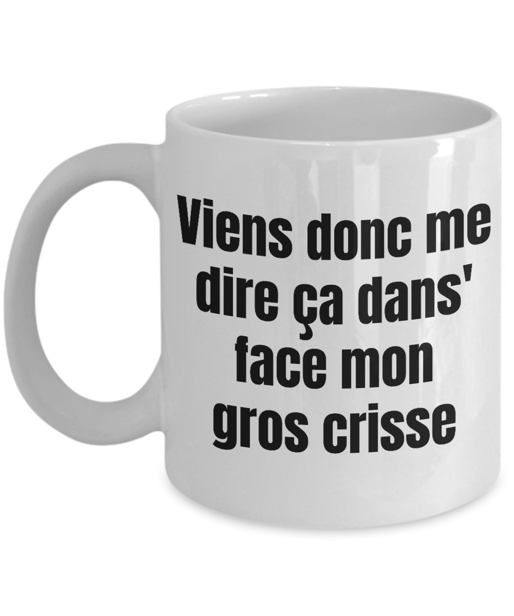Gros Crisse Mug Quebec Swear In French Expression Funny Gift Idea for Novelty Gag Coffee Tea Cup-Coffee Mug