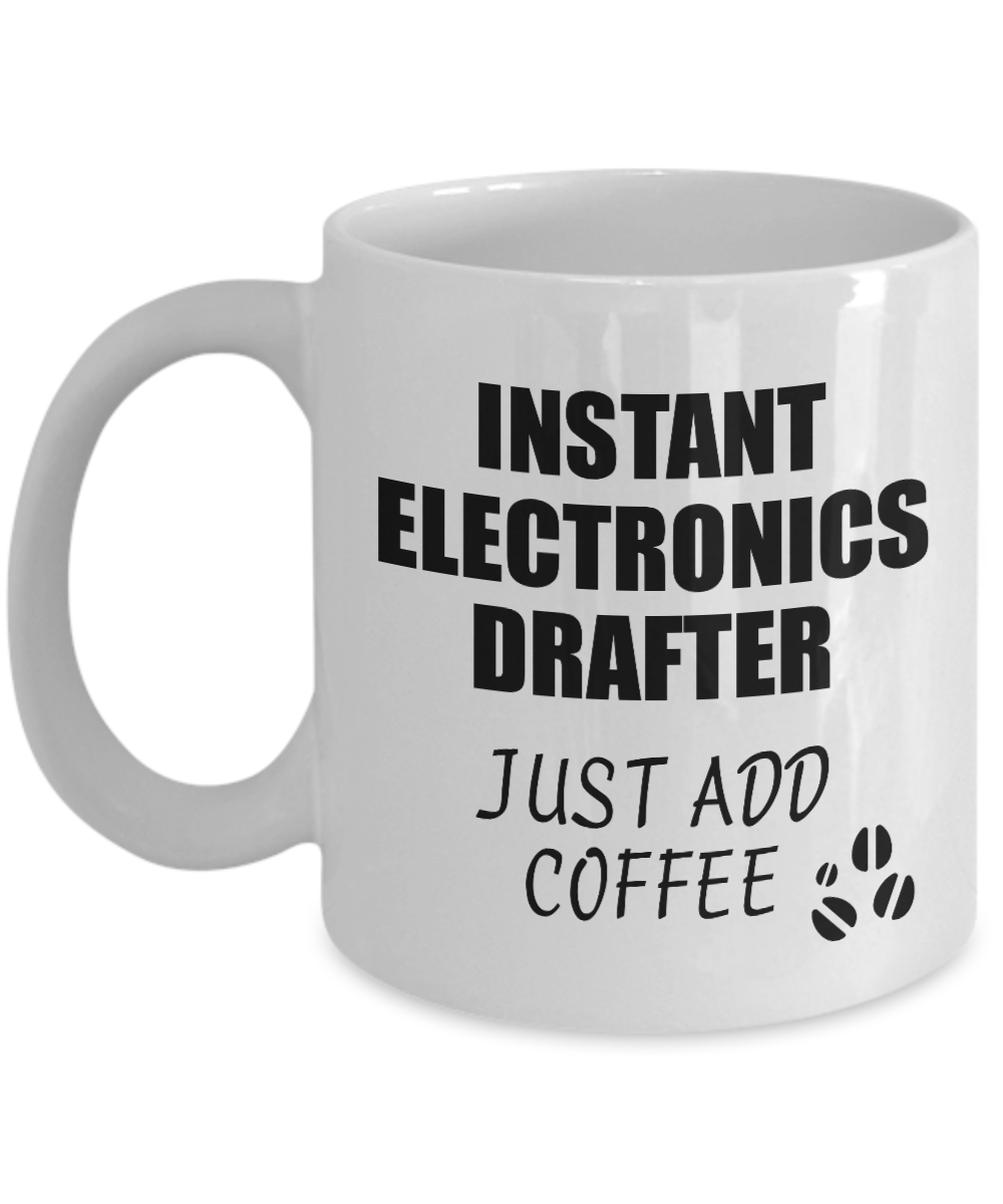 Electronics Drafter Mug Instant Just Add Coffee Funny Gift Idea for Coworker Present Workplace Joke Office Tea Cup-Coffee Mug