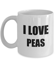 Load image into Gallery viewer, I Love Peas Mug Funny Gift Idea Novelty Gag Coffee Tea Cup-Coffee Mug