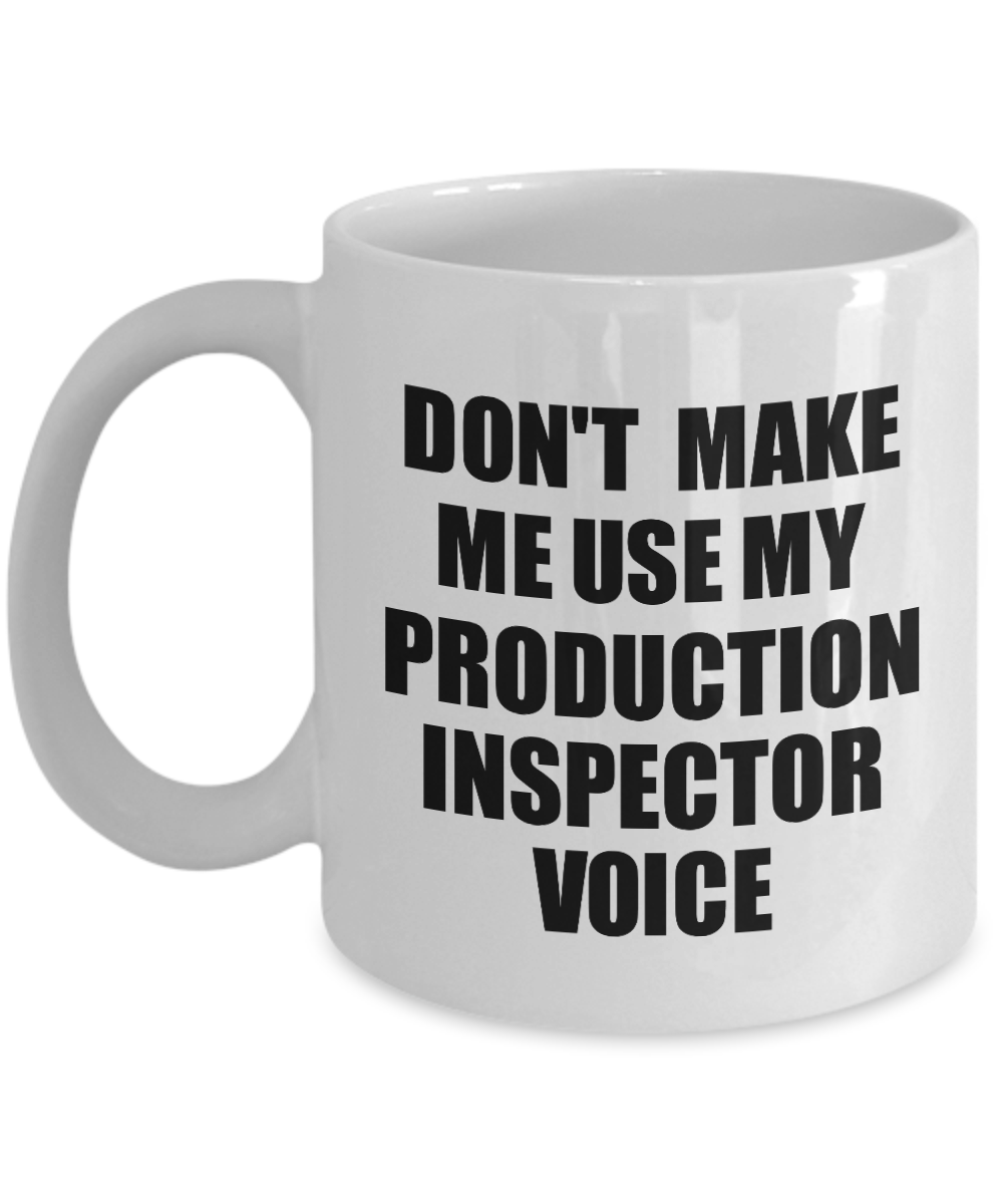 Production Inspector Mug Coworker Gift Idea Funny Gag For Job Coffee Tea Cup Voice-Coffee Mug