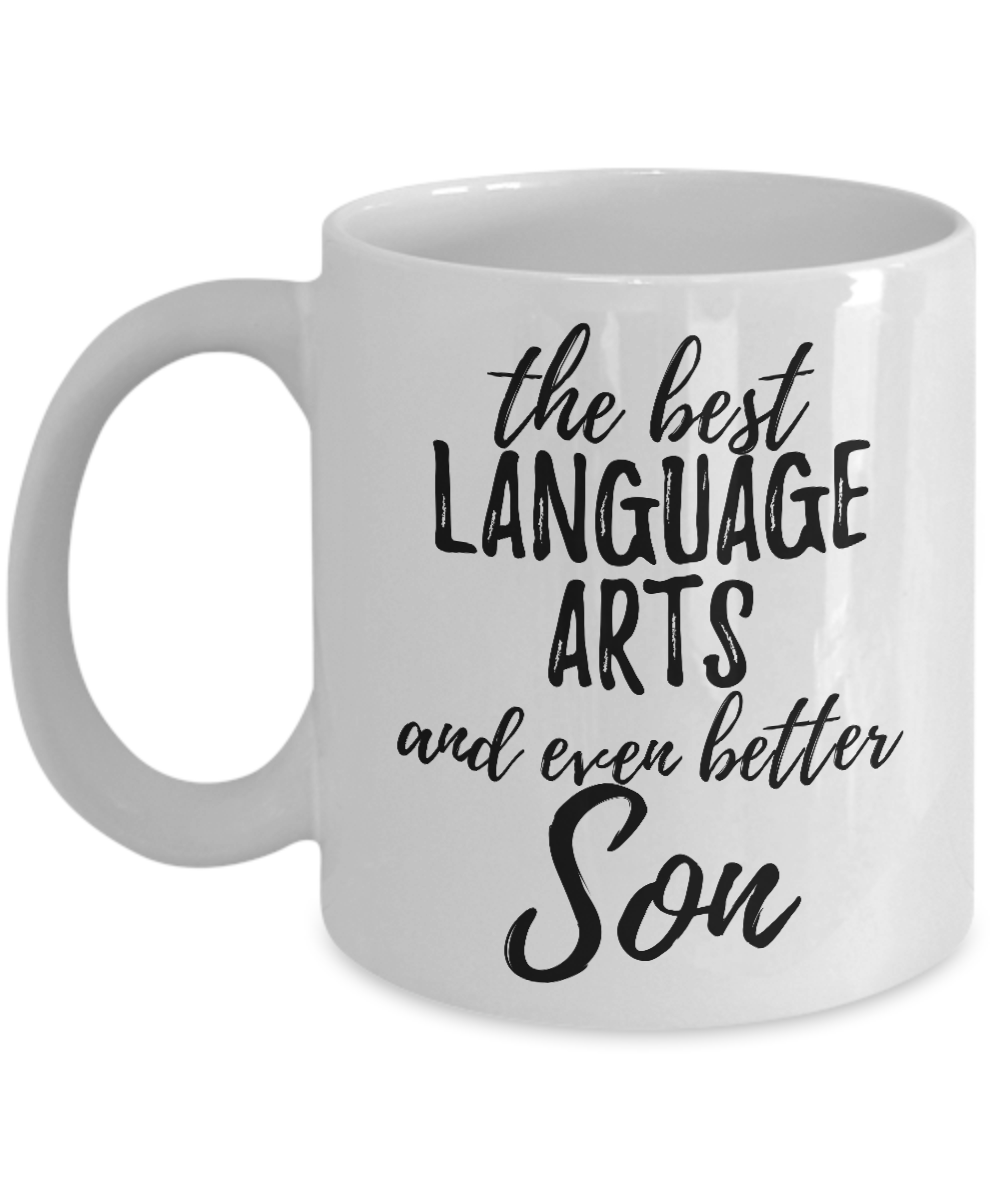 Language Arts Son Funny Gift Idea for Child Coffee Mug The Best And Even Better Tea Cup-Coffee Mug