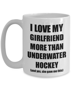 Underwater Hockey Boyfriend Mug Funny Valentine Gift Idea For My Bf Lover From Girlfriend Coffee Tea Cup-Coffee Mug