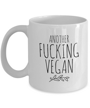 Load image into Gallery viewer, Funny Coffee Mug for Vegan - Another Fucking Vegan-Coffee Mug