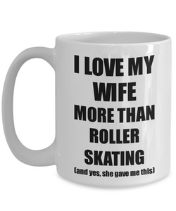 Roller Skating Husband Mug Funny Valentine Gift Idea For My Hubby Lover From Wife Coffee Tea Cup-Coffee Mug