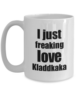 Kladdkaka Lover Mug I Just Freaking Love Funny Gift Idea For Foodie Coffee Tea Cup-Coffee Mug