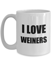 Load image into Gallery viewer, I Love Weiners Mug Funny Gift Idea Novelty Gag Coffee Tea Cup-Coffee Mug