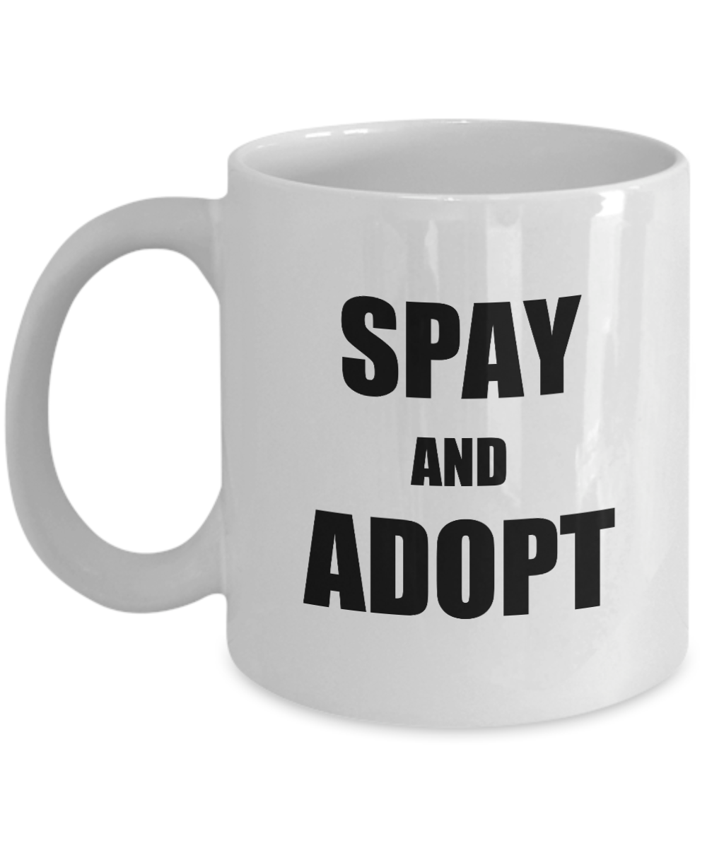 Cat Spay Mug Adopt Funny Gift Idea for Novelty Gag Coffee Tea Cup-Coffee Mug