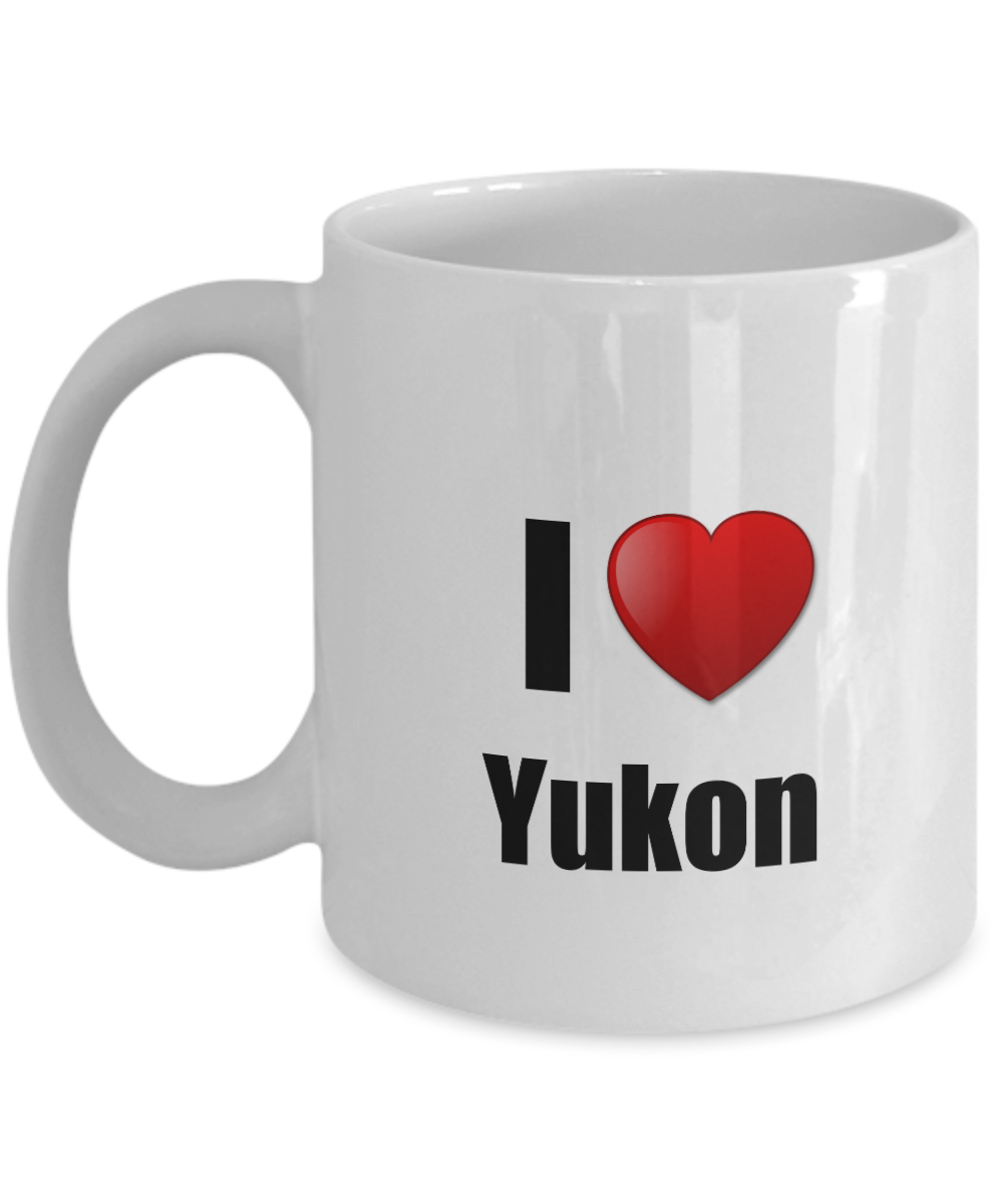 Yukon Mug I Love State Lover Pride Funny Gift Idea for Novelty Gag Coffee Tea Cup-Coffee Mug