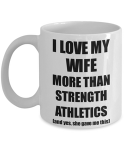 Strength Athletics Husband Mug Funny Valentine Gift Idea For My Hubby Lover From Wife Coffee Tea Cup-Coffee Mug