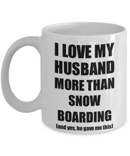 Load image into Gallery viewer, Snow Boarding Wife Mug Funny Valentine Gift Idea For My Spouse Lover From Husband Coffee Tea Cup-Coffee Mug