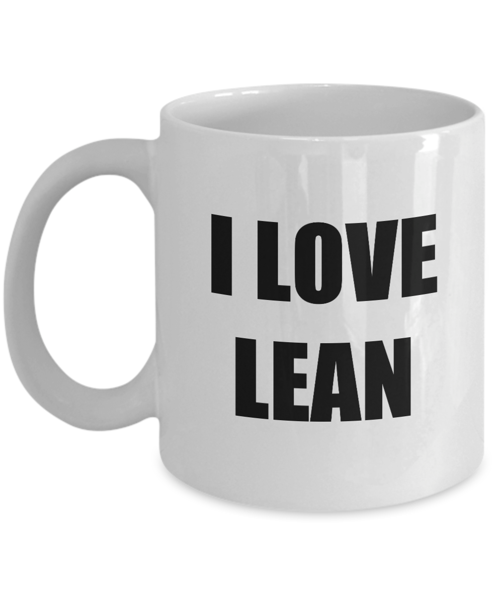 I Love Lean Mug Funny Gift Idea Novelty Gag Coffee Tea Cup-[style]