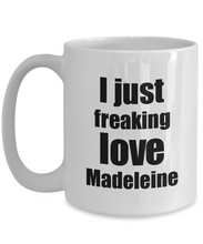 Load image into Gallery viewer, Madeleine Lover Mug I Just Freaking Love Funny Gift Idea For Foodie Coffee Tea Cup-Coffee Mug