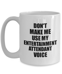 Entertainment Attendant Mug Coworker Gift Idea Funny Gag For Job Coffee Tea Cup Voice-Coffee Mug