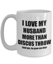 Load image into Gallery viewer, Discus Throw Wife Mug Funny Valentine Gift Idea For My Spouse Lover From Husband Coffee Tea Cup-Coffee Mug