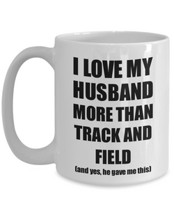 Track And Field Wife Mug Funny Valentine Gift Idea For My Spouse Lover From Husband Coffee Tea Cup-Coffee Mug