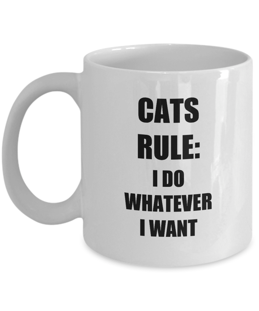 Cats Rule Mug Funny Gift Idea for Novelty Gag Coffee Tea Cup-[style]