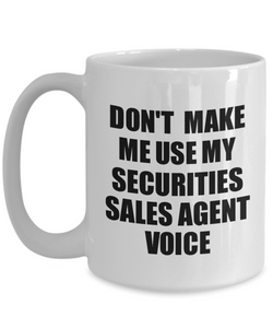 Securities Sales Agent Mug Coworker Gift Idea Funny Gag For Job Coffee Tea Cup Voice-Coffee Mug