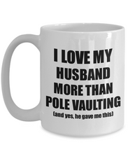 Load image into Gallery viewer, Pole Vaulting Wife Mug Funny Valentine Gift Idea For My Spouse Lover From Husband Coffee Tea Cup-Coffee Mug