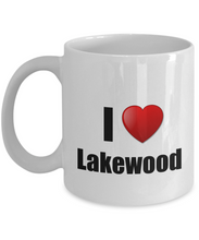 Load image into Gallery viewer, Lakewood Mug I Love City Lover Pride Funny Gift Idea for Novelty Gag Coffee Tea Cup-Coffee Mug