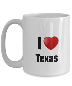 Texas Mug I Love State Lover Pride Funny Gift Idea for Novelty Gag Coffee Tea Cup-Coffee Mug