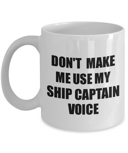 Ship Captain Mug Coworker Gift Idea Funny Gag For Job Coffee Tea Cup Voice-Coffee Mug
