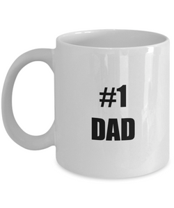 No 1 Dad Mug Funny Gift Idea for Novelty Gag Coffee Tea Cup-Coffee Mug