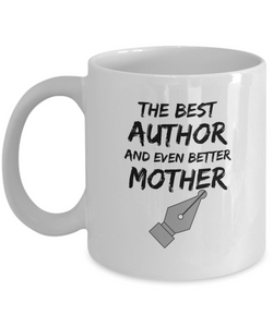 Author Mom Mug Best Mother Funny Gift for Mama Novelty Gag Coffee Tea Cup-Coffee Mug