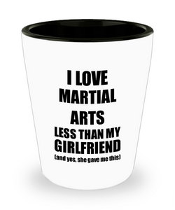 Martial Arts Boyfriend Shot Glass Funny Valentine Gift Idea For My Bf From Girlfriend I Love Liquor Lover Alcohol 1.5 oz Shotglass-Shot Glass