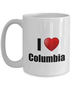 Columbia Mug I Love City Lover Pride Funny Gift Idea for Novelty Gag Coffee Tea Cup-Coffee Mug