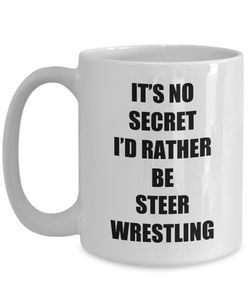 Steer Wrestling Mug Sport Fan Lover Funny Gift Idea Novelty Gag Coffee Tea Cup-Coffee Mug