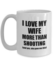 Load image into Gallery viewer, Shooting Husband Mug Funny Valentine Gift Idea For My Hubby Lover From Wife Coffee Tea Cup-Coffee Mug