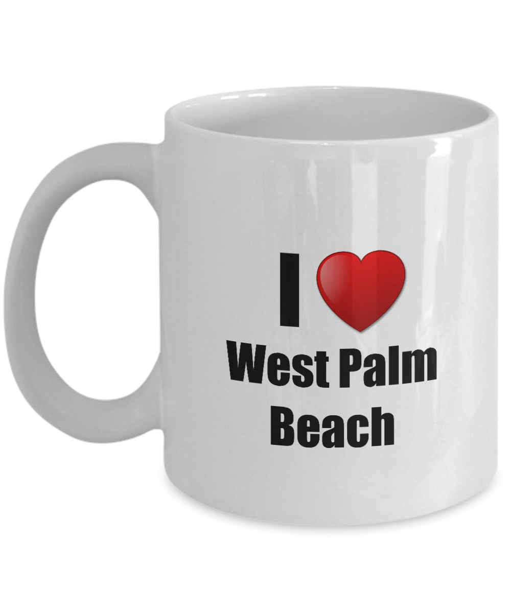 West Palm Beach Mug I Love City Lover Pride Funny Gift Idea for Novelty Gag Coffee Tea Cup-Coffee Mug