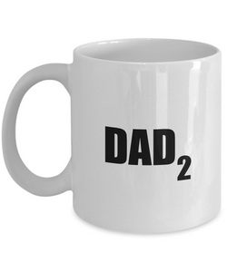 Dad X2 Mug Funny Gift Idea for Novelty Gag Coffee Tea Cup-Coffee Mug