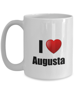 Augusta Mug I Love City Lover Pride Funny Gift Idea for Novelty Gag Coffee Tea Cup-Coffee Mug