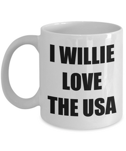 I Willie Love The Usa Mug Funny Gift Idea Novelty Gag Coffee Tea Cup-[style]