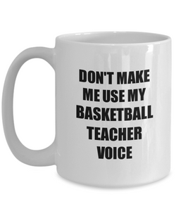 Basketball Teacher Mug Coworker Gift Idea Funny Gag For Job Coffee Tea Cup-Coffee Mug