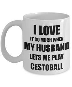Cestoball Mug Funny Gift Idea For Wife I Love It When My Husband Lets Me Novelty Gag Sport Lover Joke Coffee Tea Cup-Coffee Mug